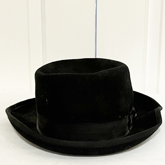 SCALA Classics vintage 100% wool black Derby style hat. Size Men's Large - Picture 2 of 11